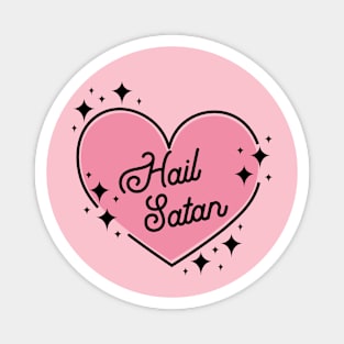 hail satan heart Magnet